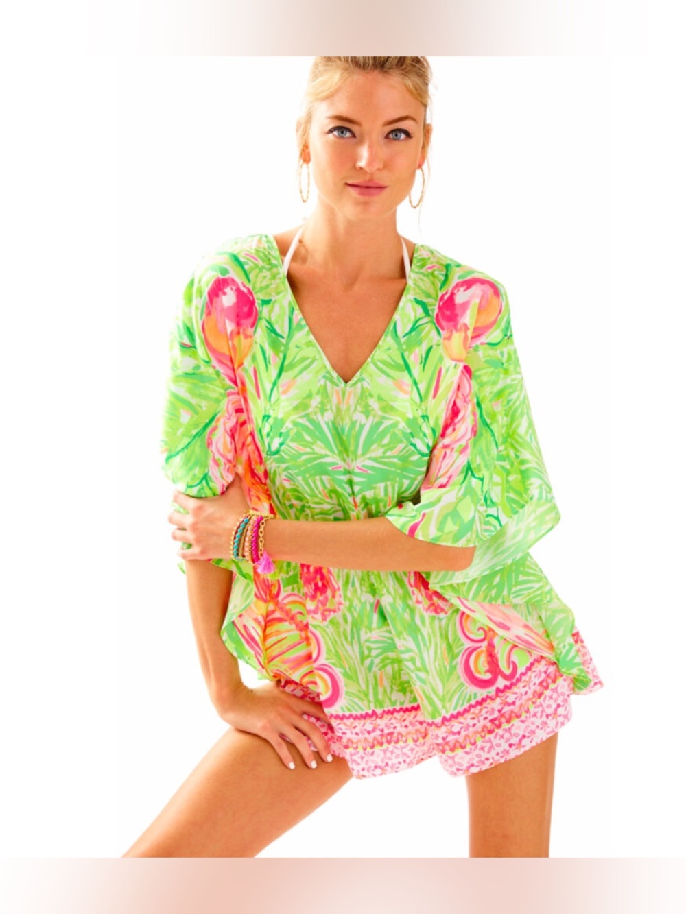 🦄🦄🦄 Lilly Pulitzer Mai Romper in the Tiki Pink Flamingo